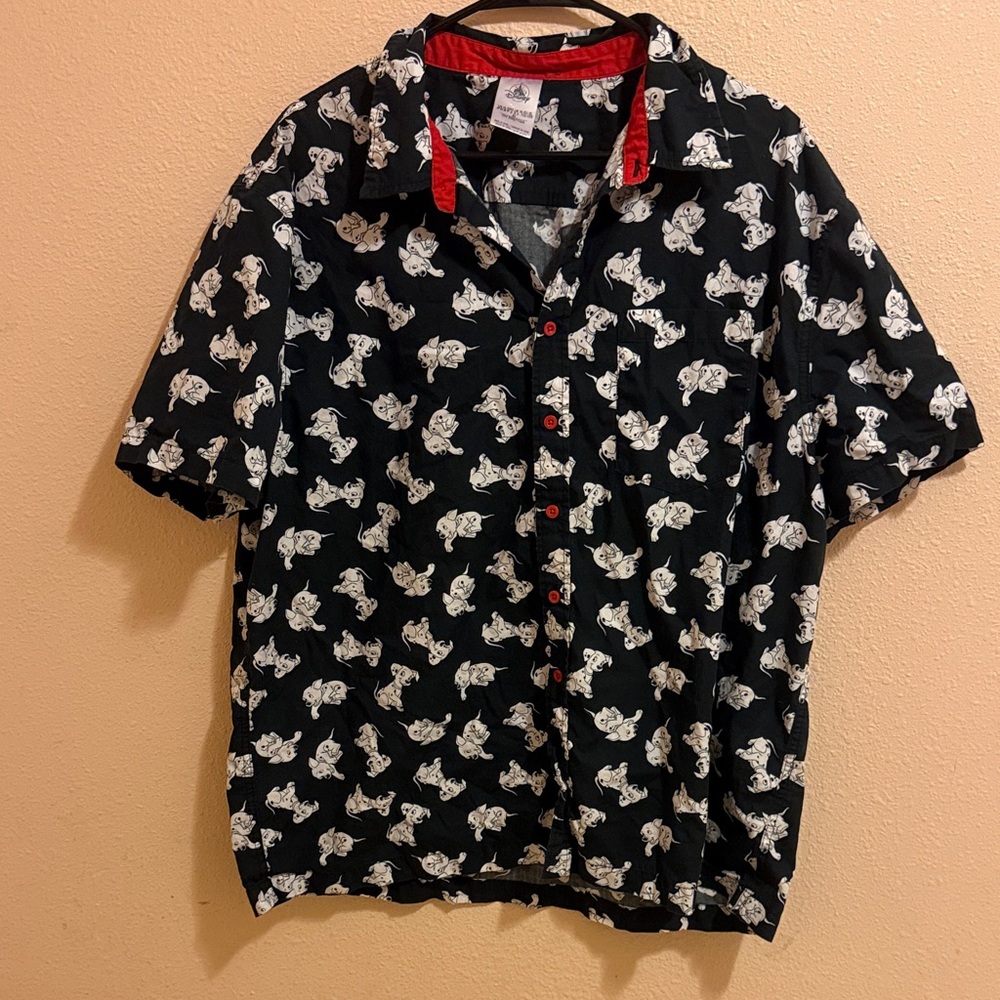 Unsex 101 Dalmatians Disney Japan  button up shirt